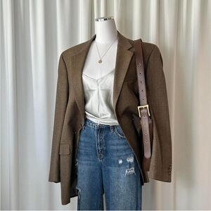 Vintage Lauren Ralph Lauren Houndstooth Sport Coat 100% Wool.